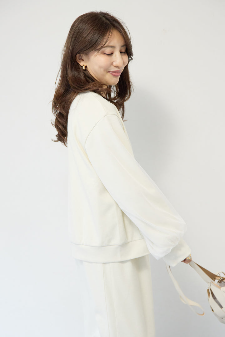 [SET]ニットコーデュロイプルオーバー+ニットコーデュロイストレートスカート(2set)