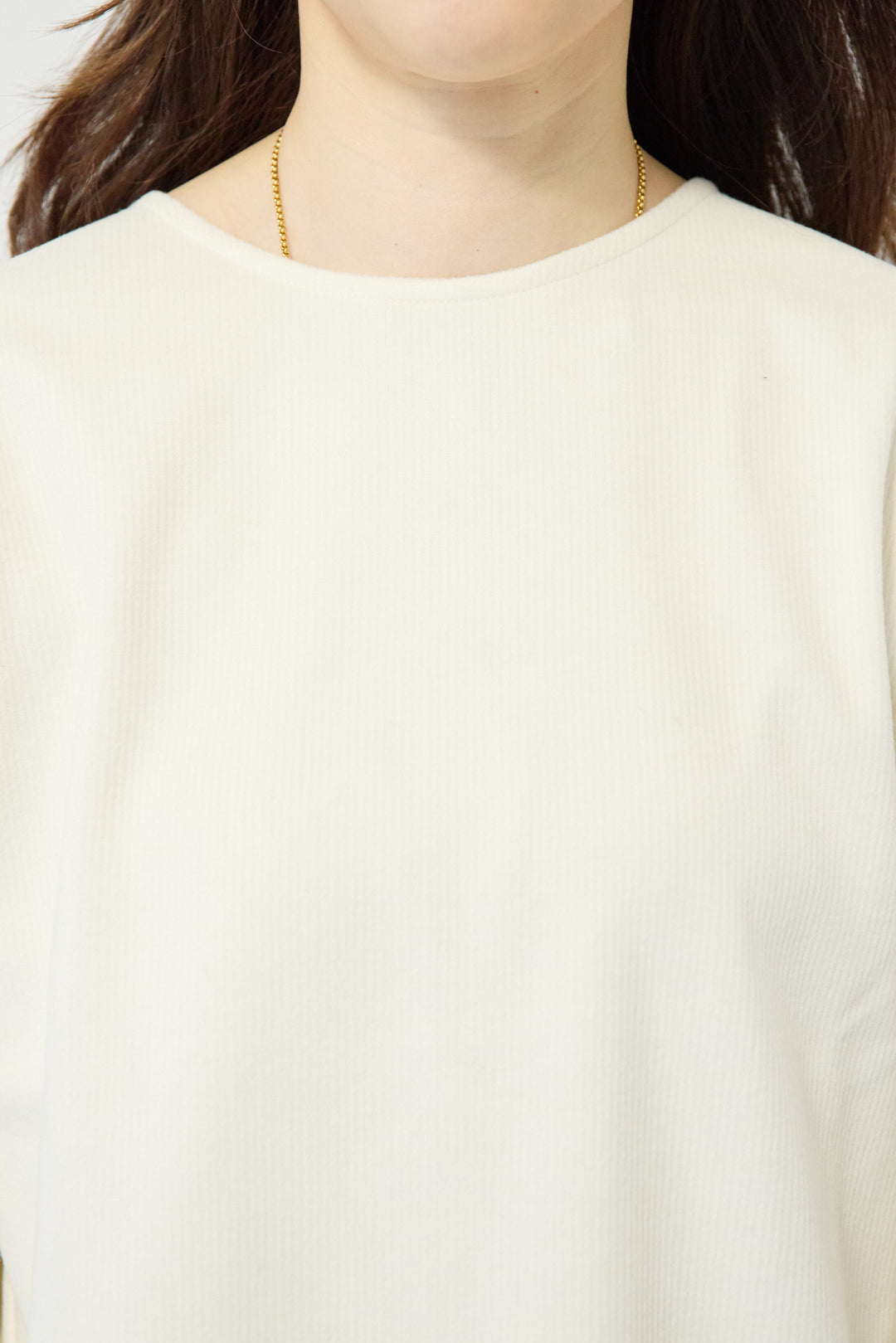 ニットコーデュロイプルオーバー