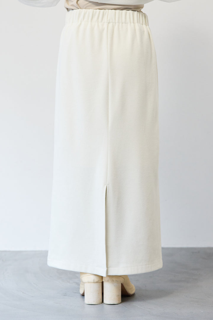 ニットコーデュロイストレートスカート