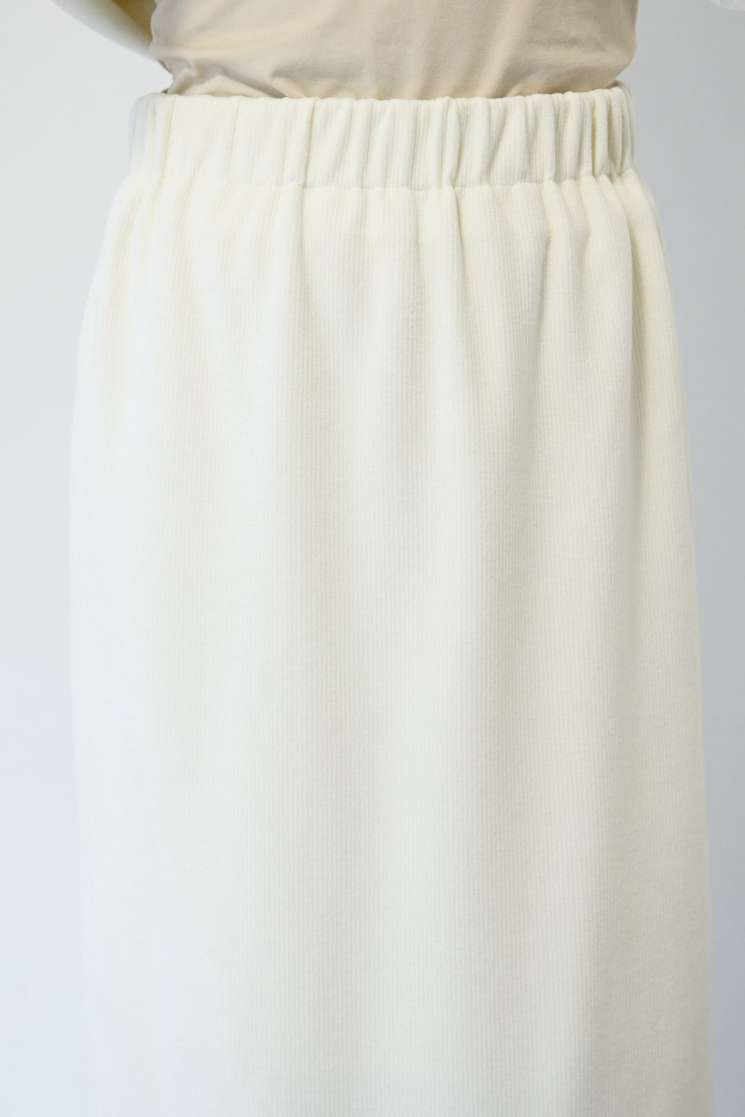 ニットコーデュロイストレートスカート