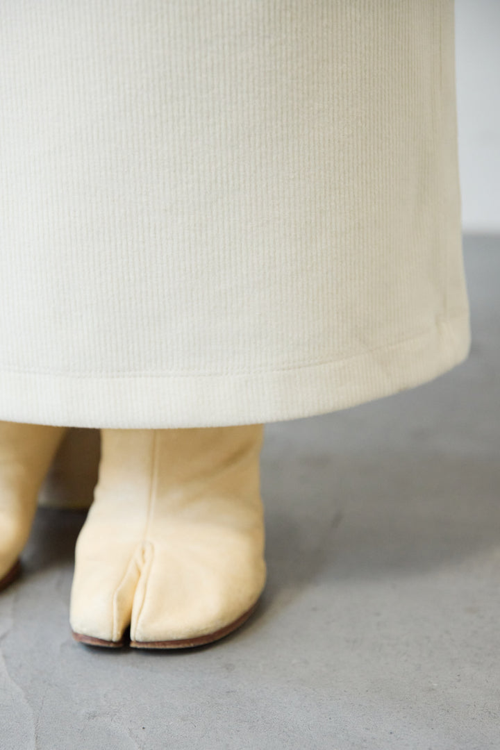 [SET]ニットコーデュロイプルオーバー+ニットコーデュロイストレートスカート(2set)