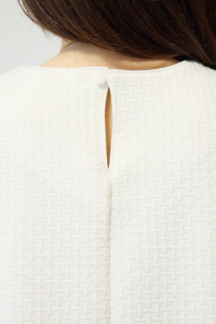 [SET]ふくれジャガードフリルヘムプルオーバー+【REIKOコラボ】スウェット起毛ジョガーパンツ(2set)