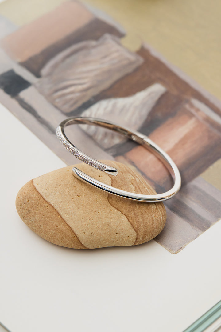 ストーンオープンバングル