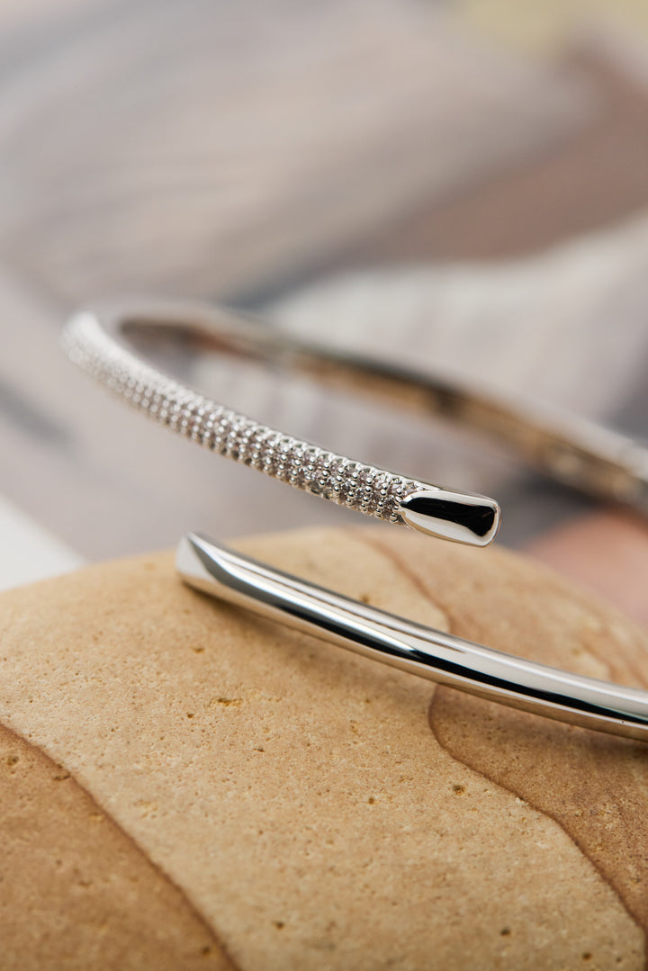 ストーンオープンバングル