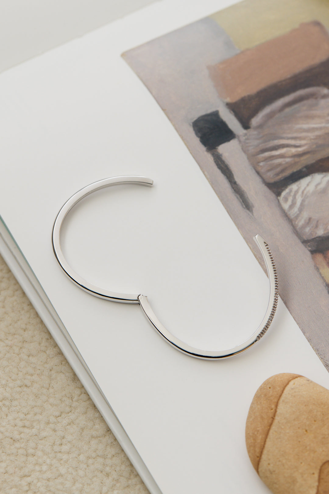 ストーンオープンバングル