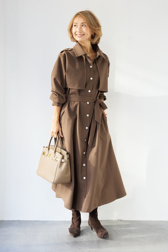 トレンチライクシャツワンピース – plusotoha