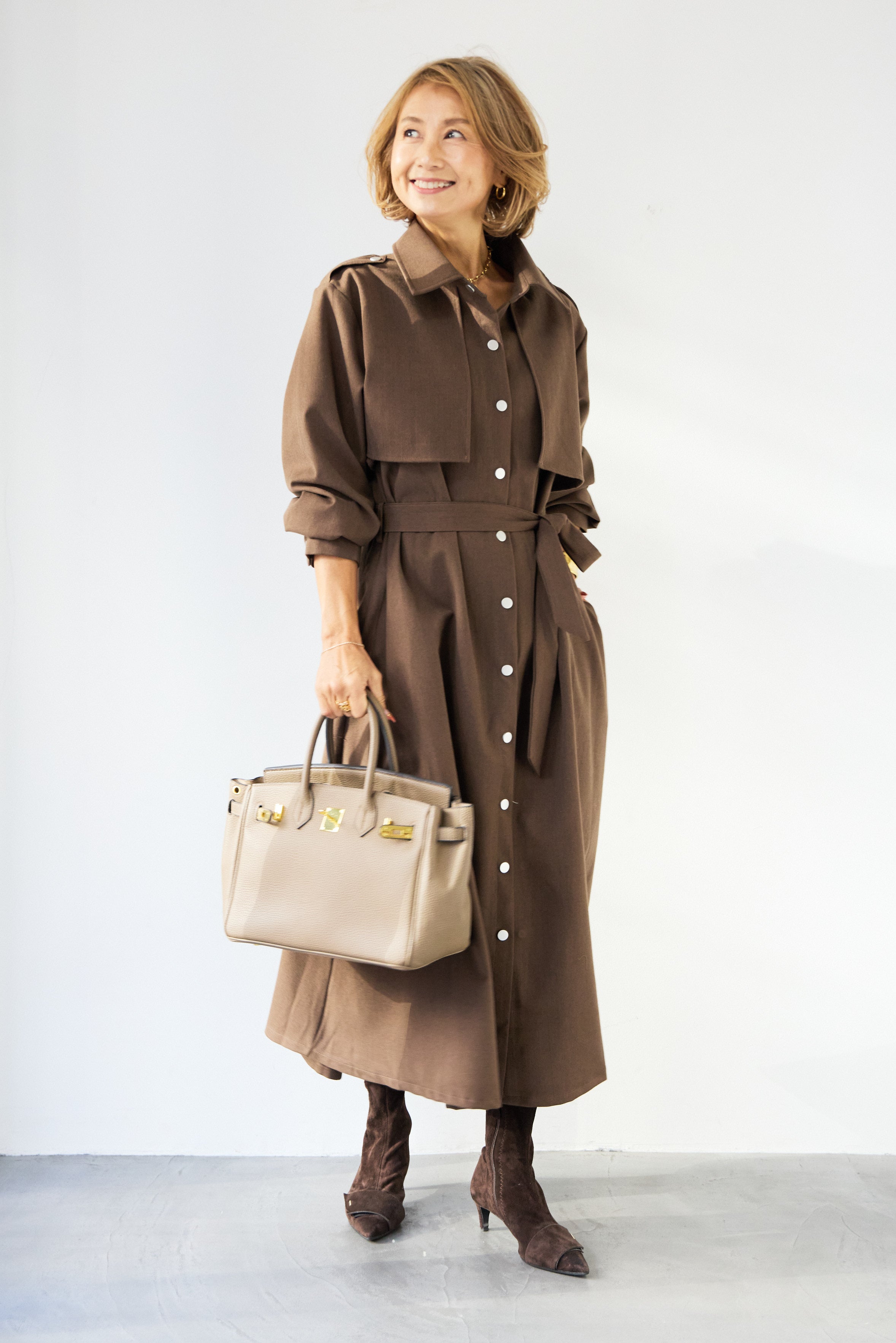 トレンチライクシャツワンピース – plusotoha