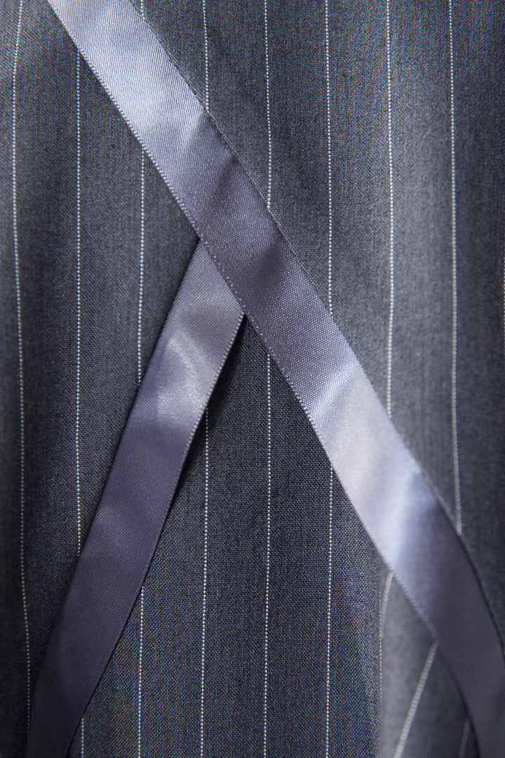 [SET]アシンメトリーストライプジャンスカ+タートルインナー(2set)