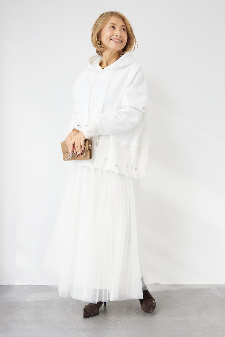 チュールギャザースカート