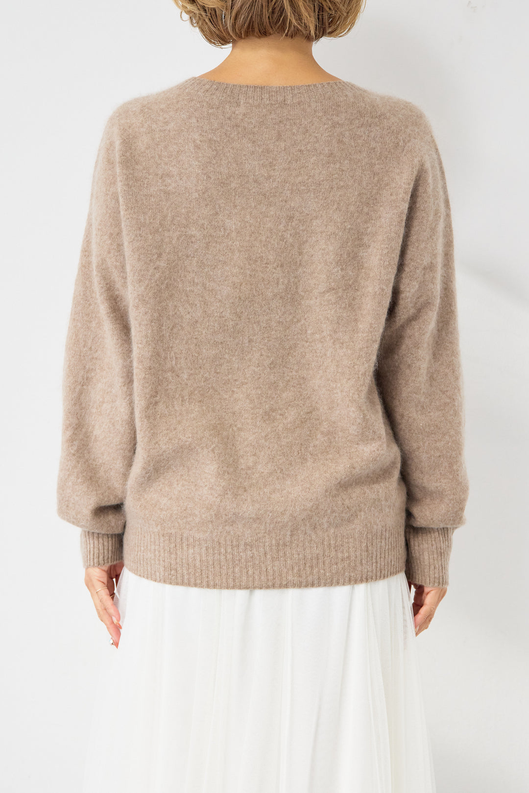 [SET]カシミヤウールニット+チュールギャザースカート(2set)