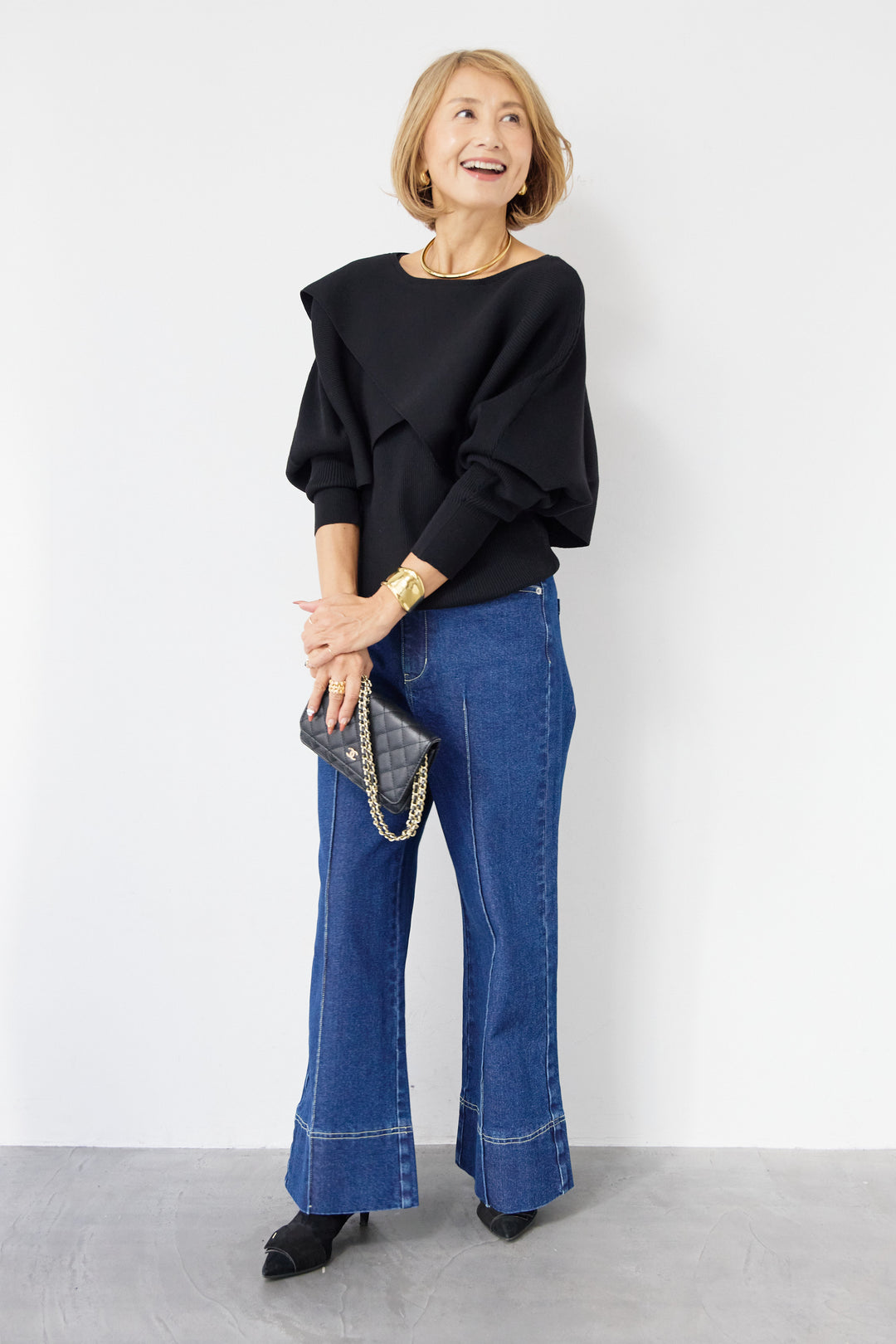 【倉敷デニム】センターシームワイドデニムパンツ