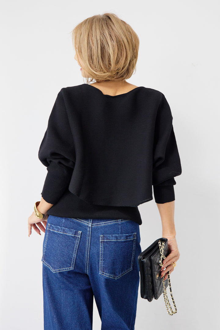 [SET]コットンケープアンサンブル+【倉敷デニム】センターシームワイドデニムパンツ(2set)