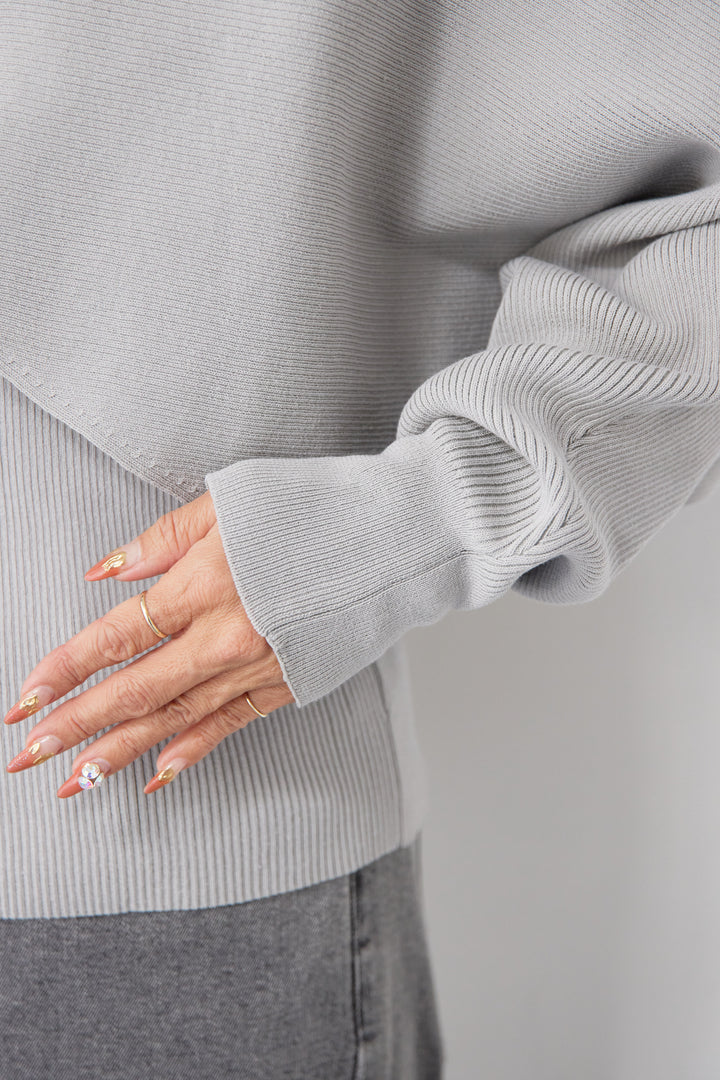 [SET]コットンケープアンサンブル+【倉敷デニム】センターシームワイドデニムパンツ(2set)