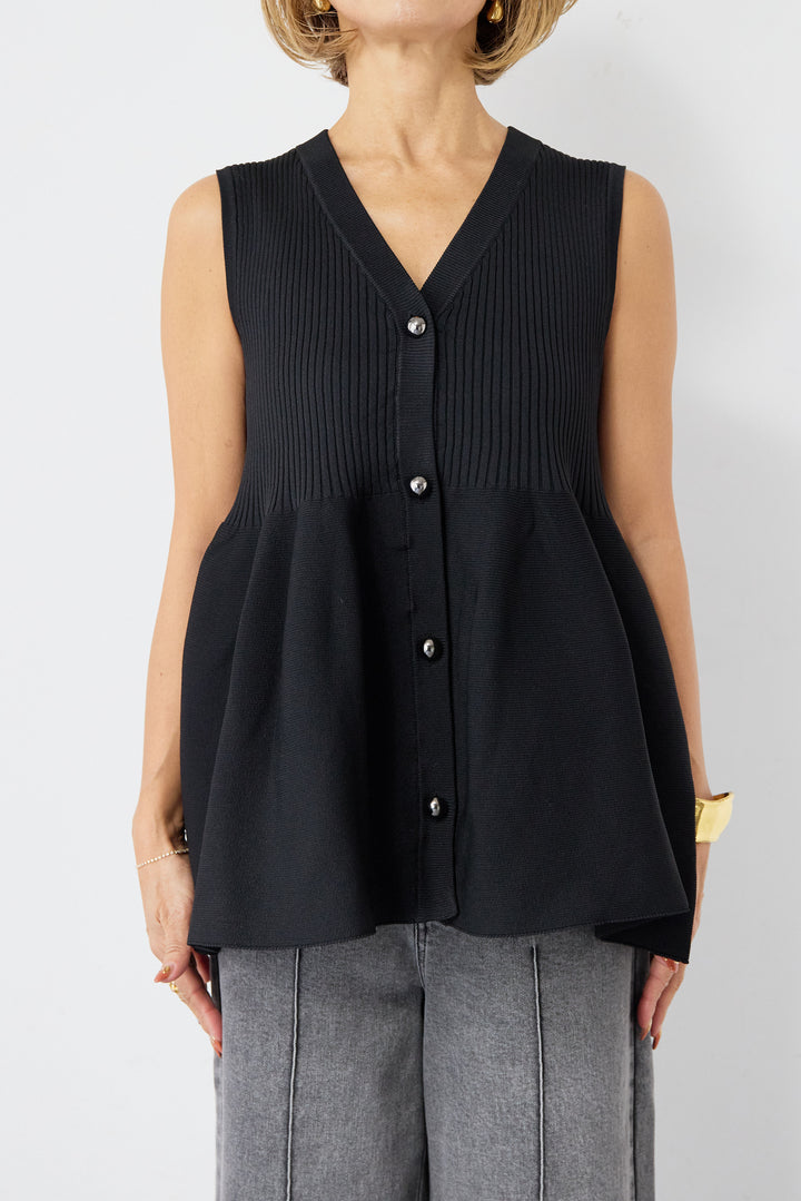 リブペプラムニット