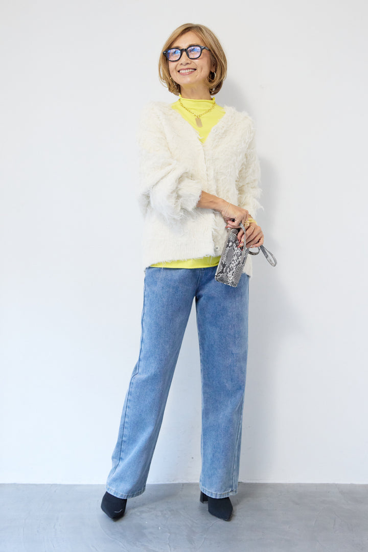 ロールエッジタートルニット