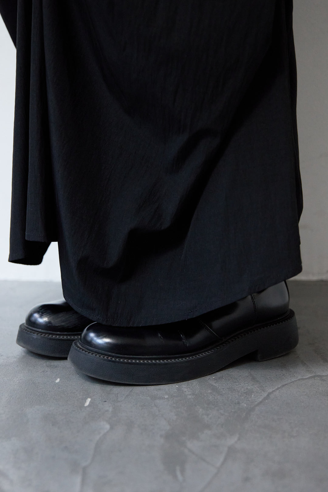 [SET]シアーデニムシャツ+ランダムタックスカート(2set)