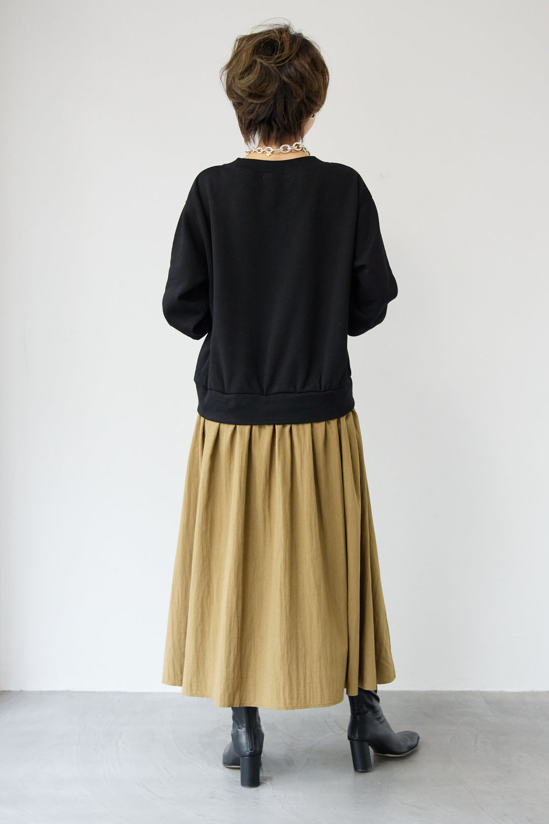 ハーフジップドッキングワンピース