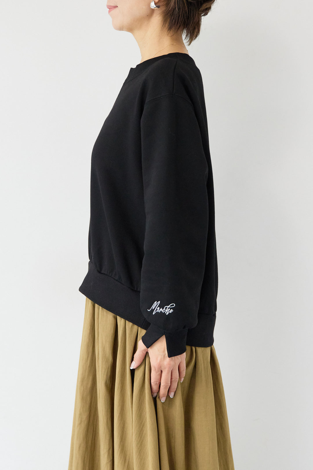 ハーフジップドッキングワンピース