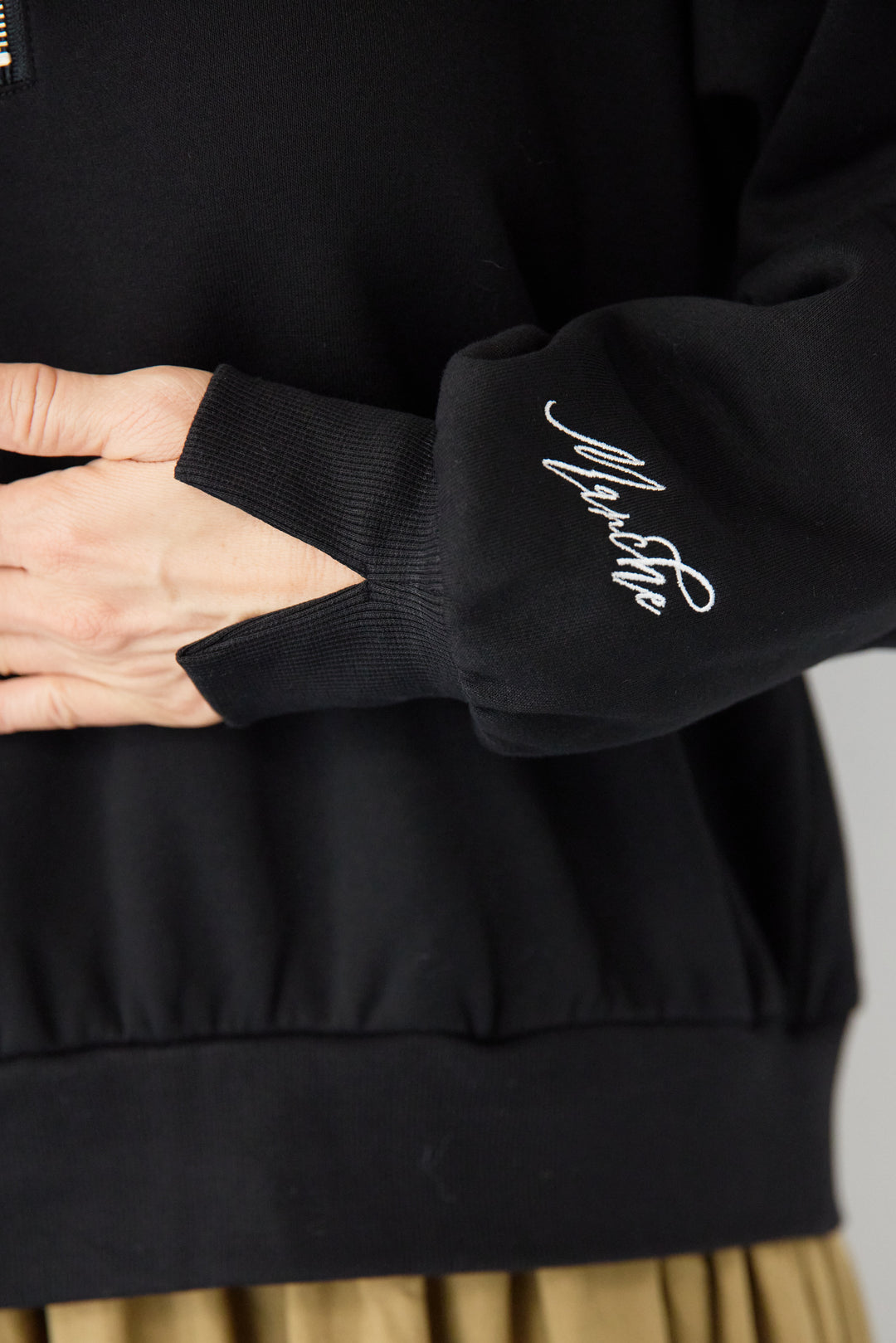 ハーフジップドッキングワンピース