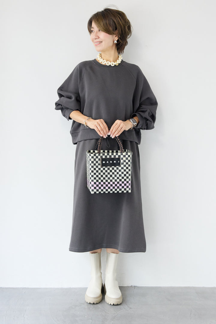 スウェットドッキングワンピース