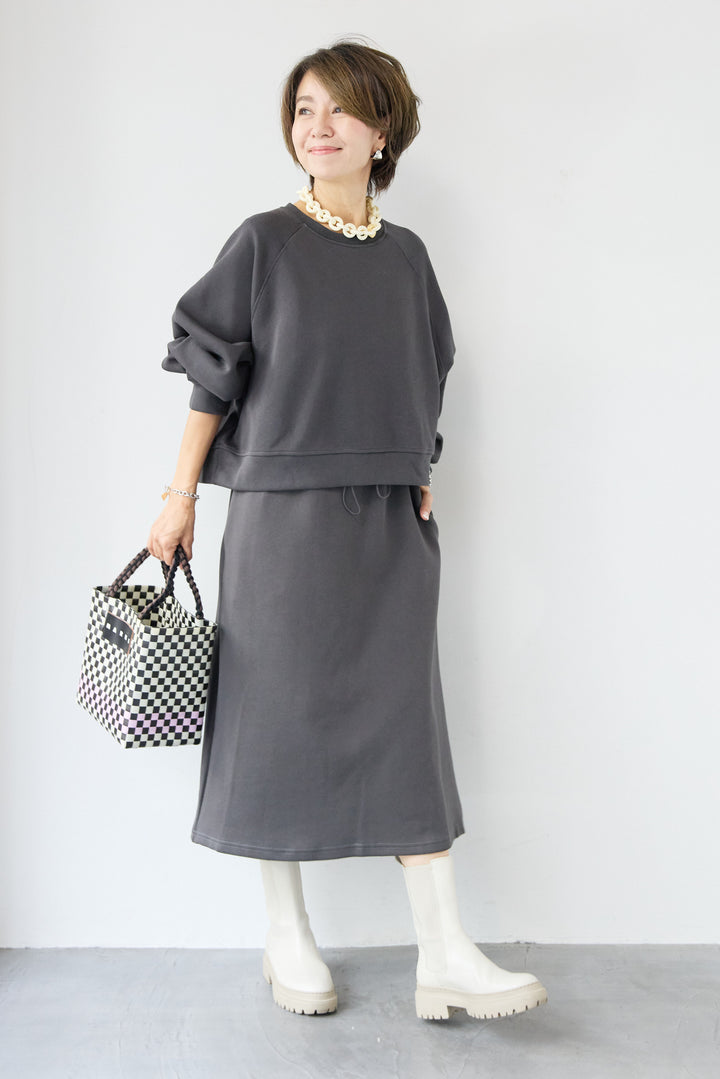 スウェットドッキングワンピース