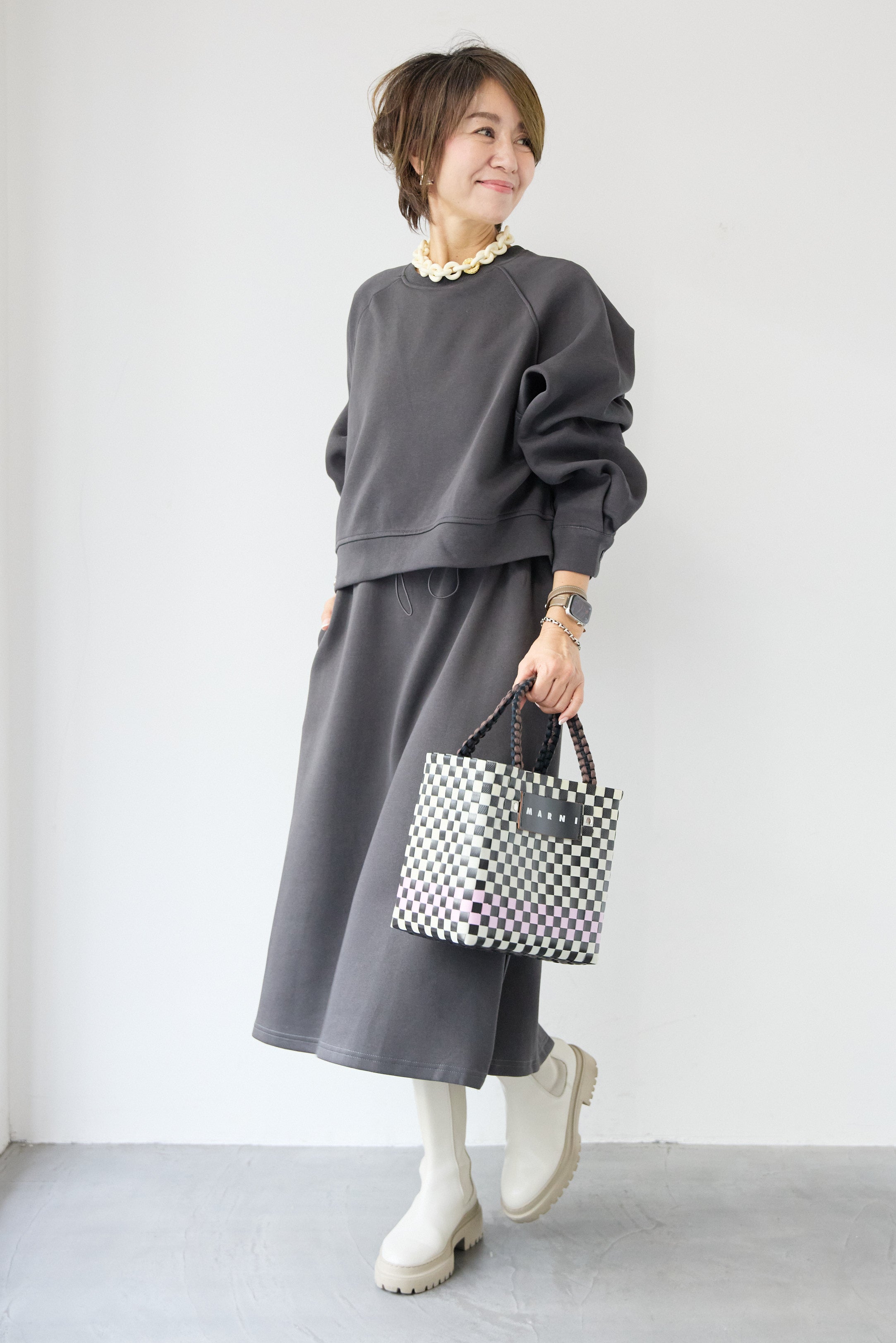 スウェットドッキングワンピース – plusotoha