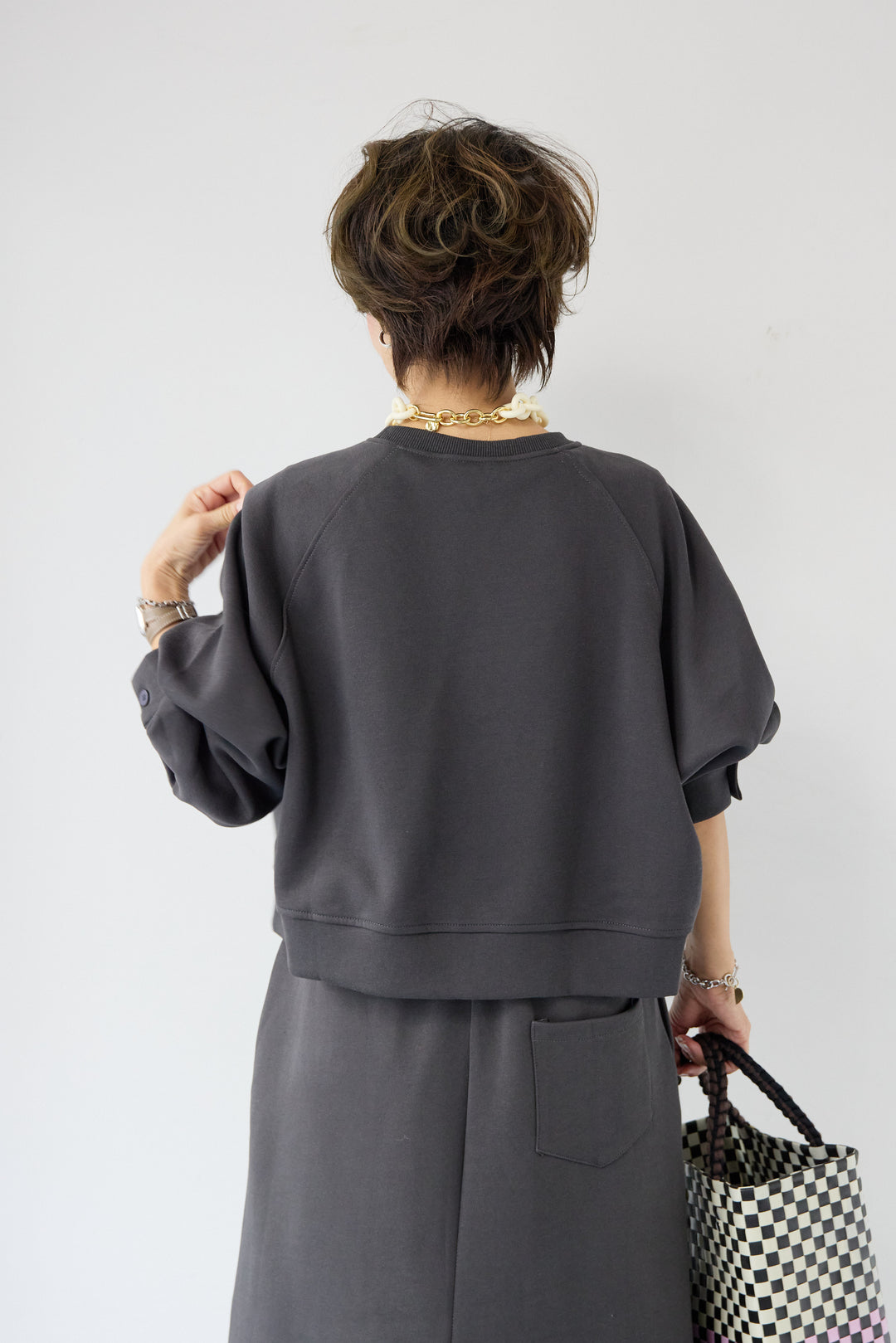 スウェットドッキングワンピース