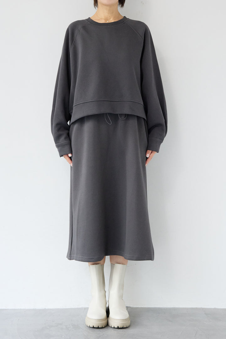 スウェットドッキングワンピース