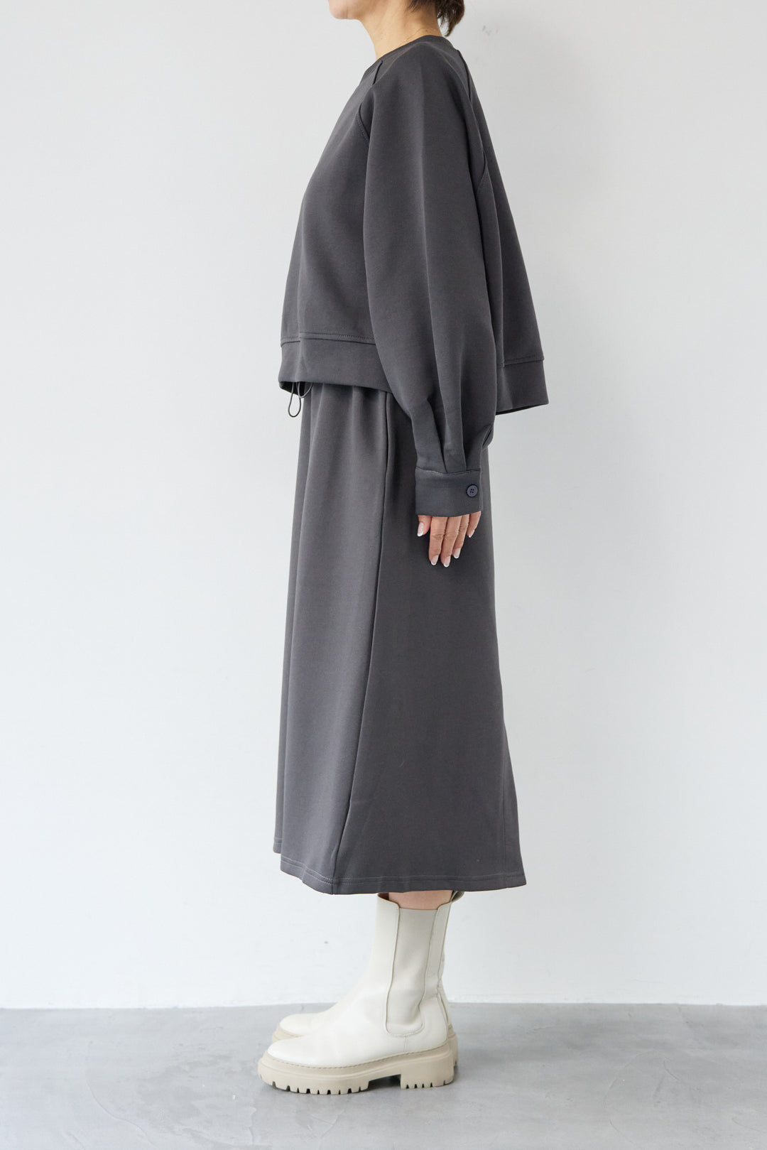 スウェットドッキングワンピース