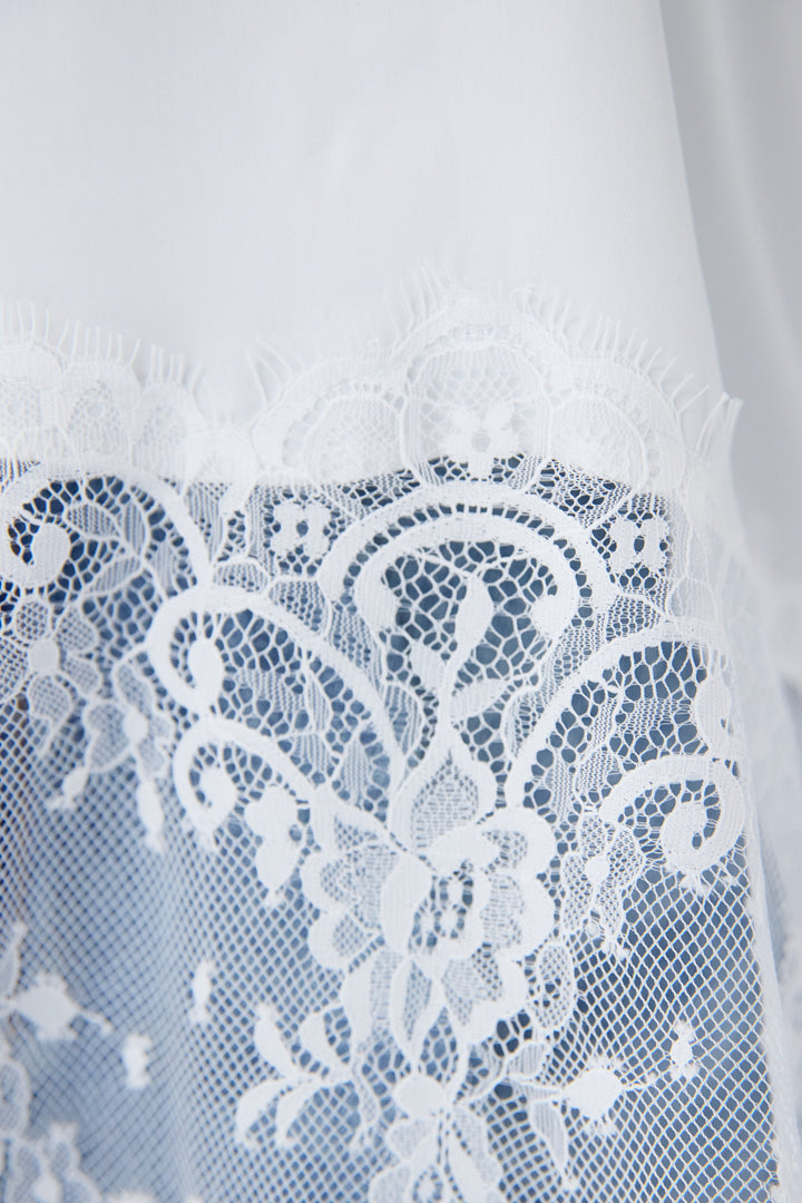裾レースキャミソール