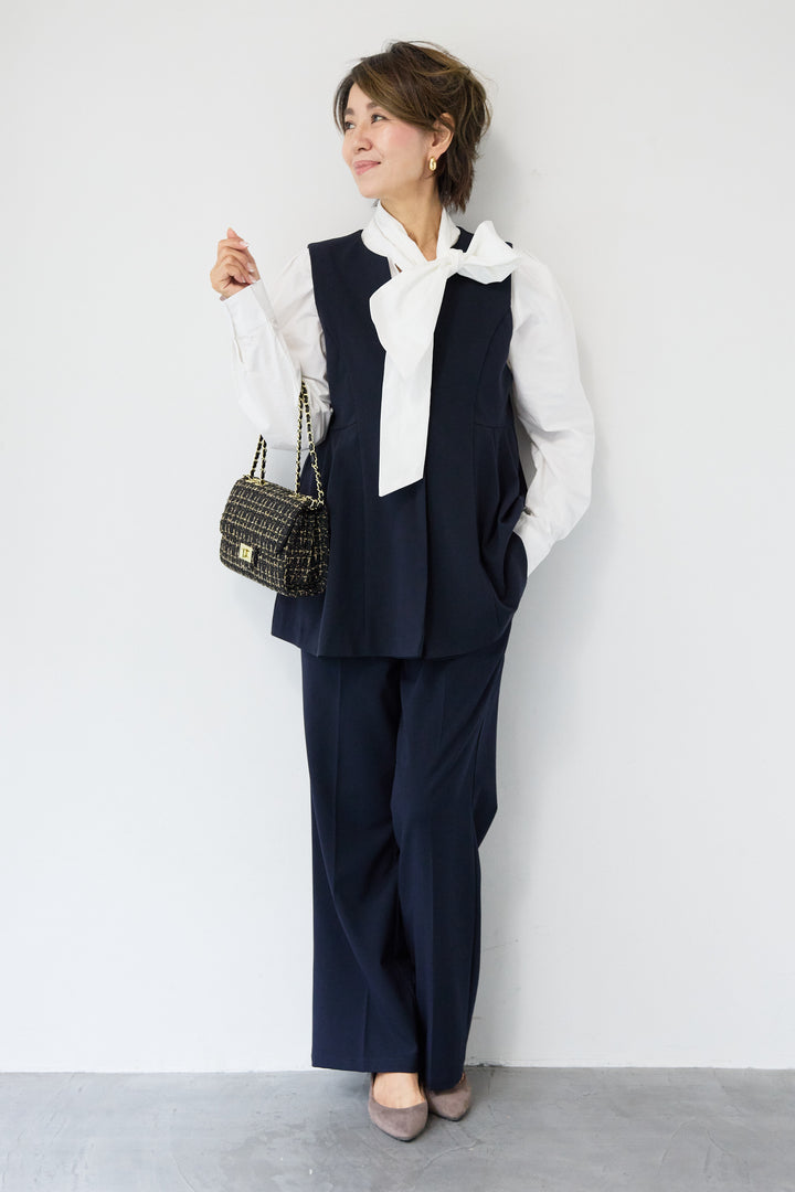 [SET]プラットクロスジレ+プラットクロステーパードパンツ(2set)