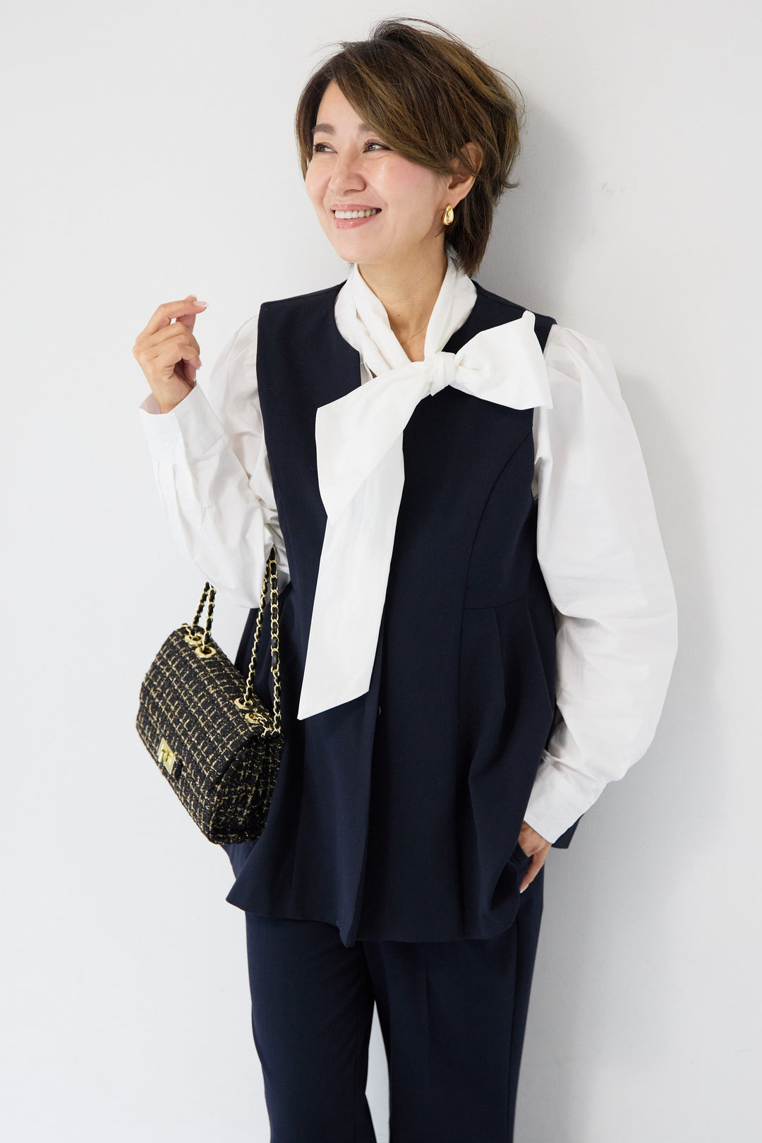 [SET]プラットクロスジレ+プラットクロステーパードパンツ(2set)