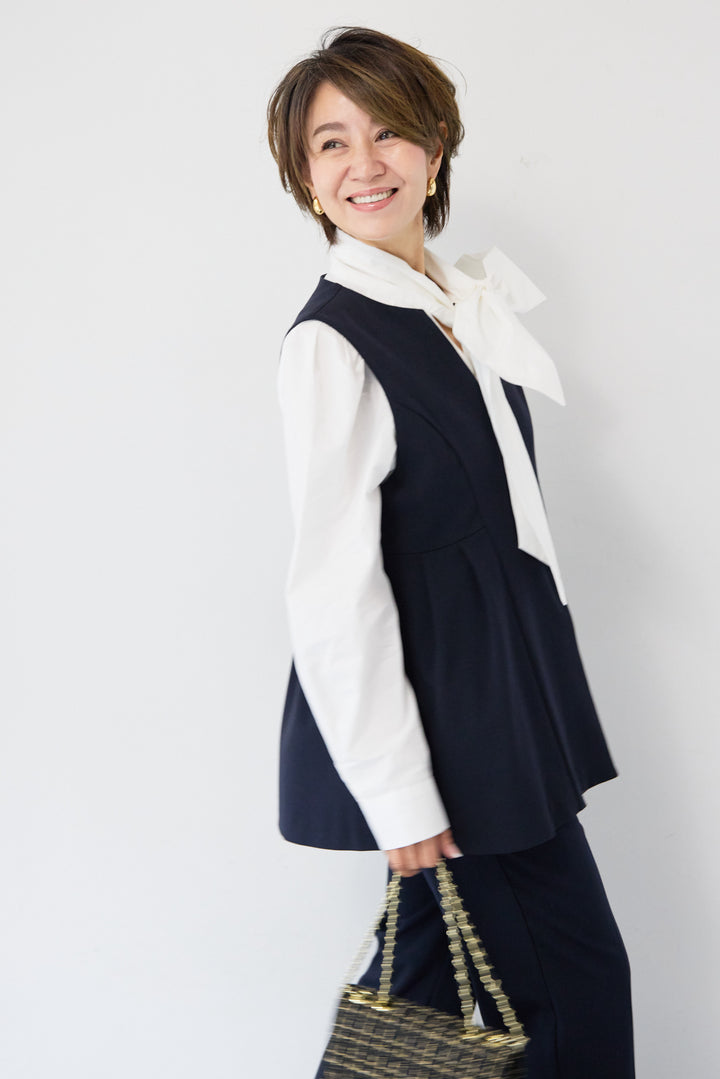 [SET]プラットクロスジレ+プラットクロステーパードパンツ(2set)