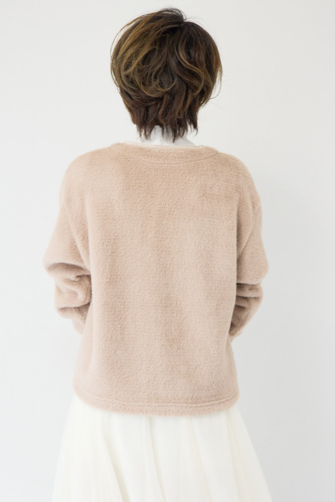 フェザーカーディガン