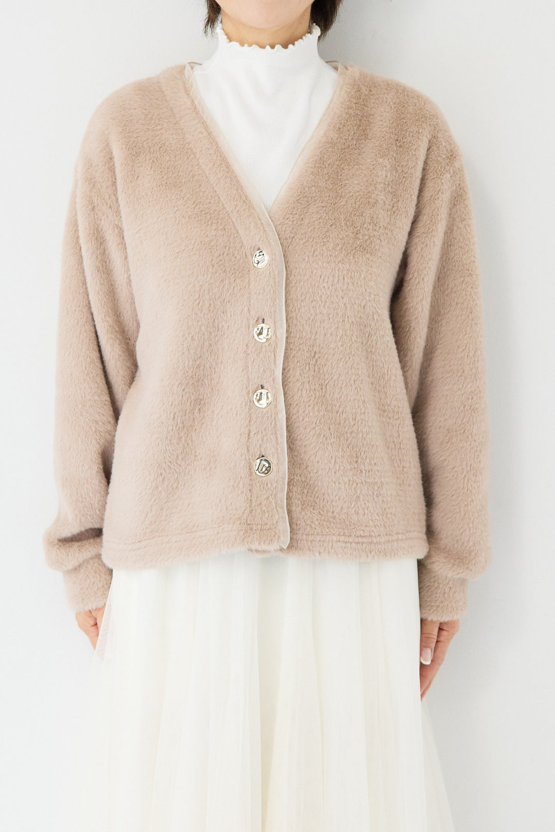 フェザーカーディガン