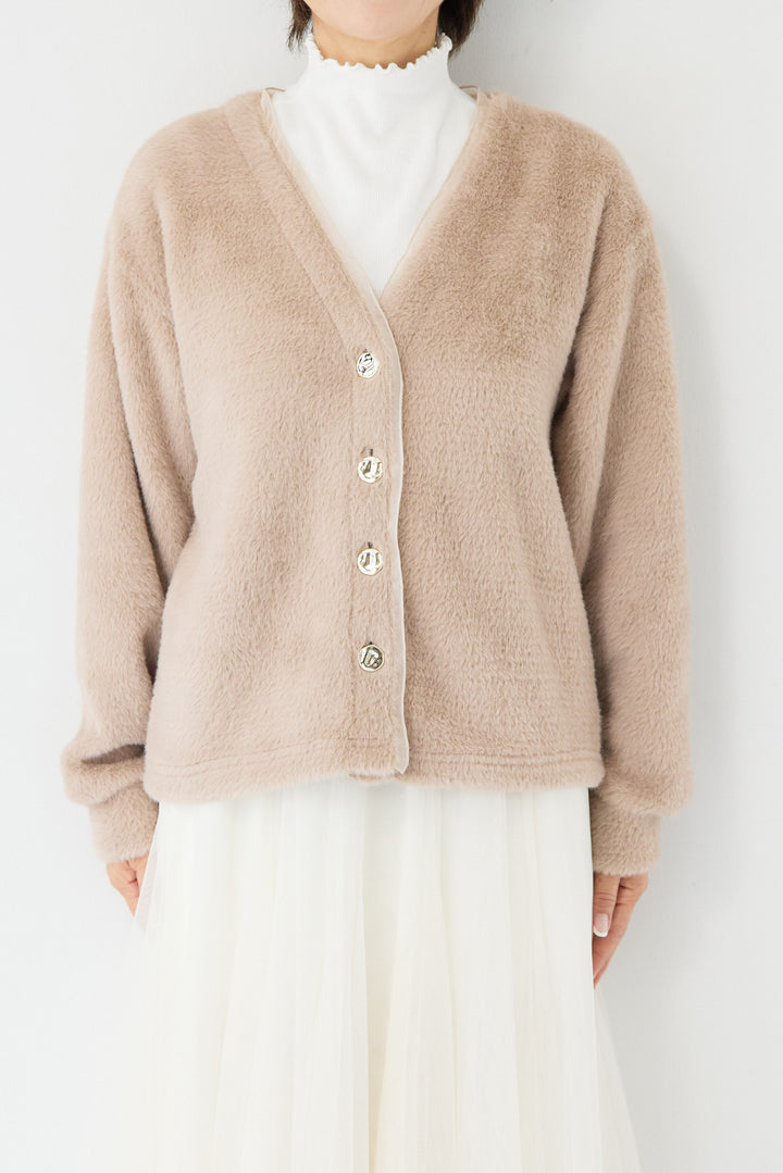 フェザーカーディガン