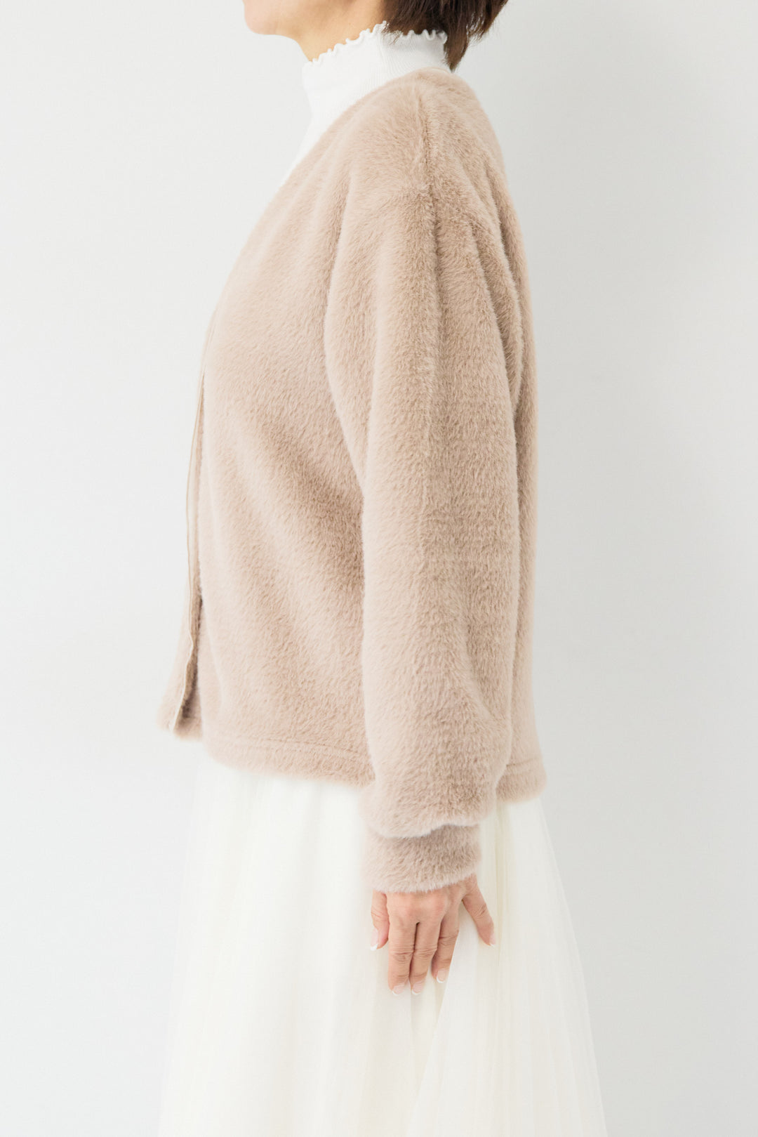 フェザーカーディガン