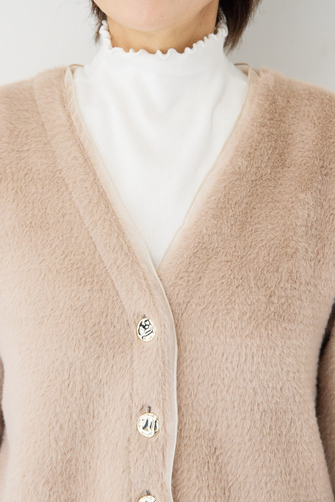 フェザーカーディガン