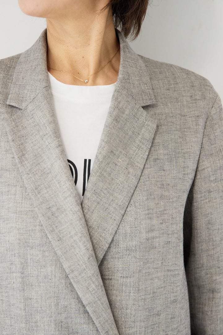 ツイードライクメッシュダブルジャケット