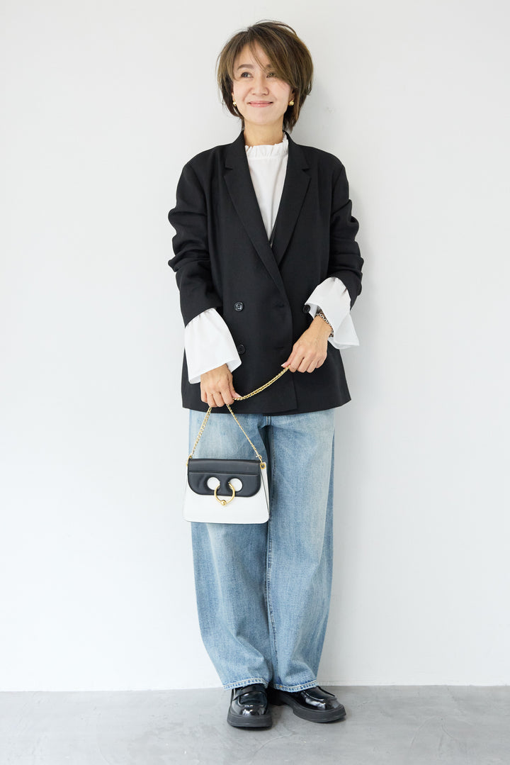 ツイードライクメッシュダブルジャケット