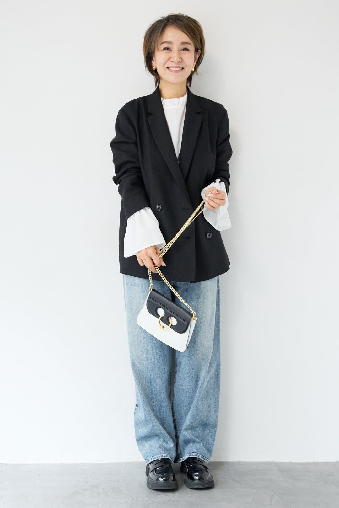 ツイードライクメッシュダブルジャケット