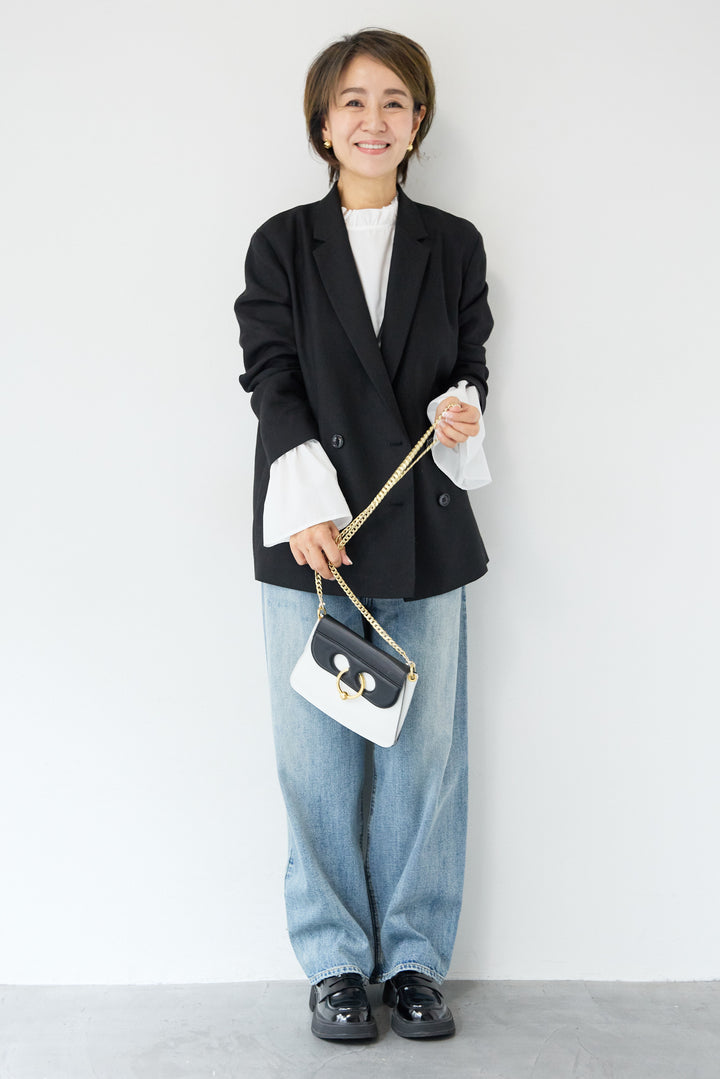 ツイードライクメッシュダブルジャケット