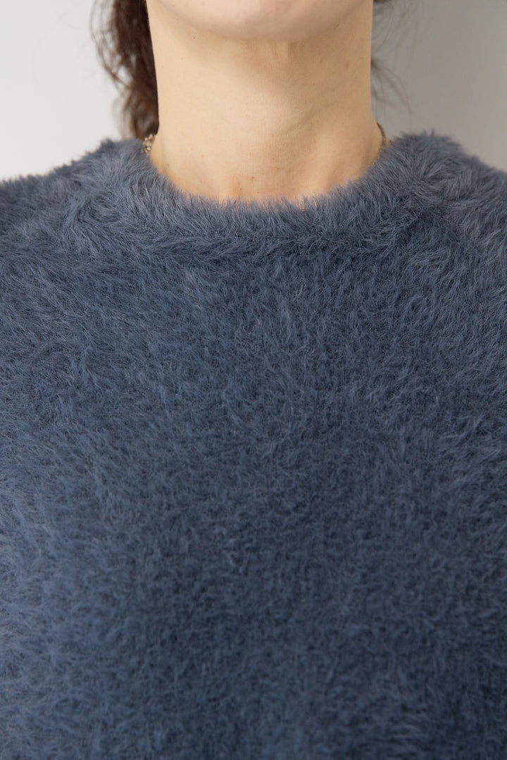 ナイロンフェザーニットケープ