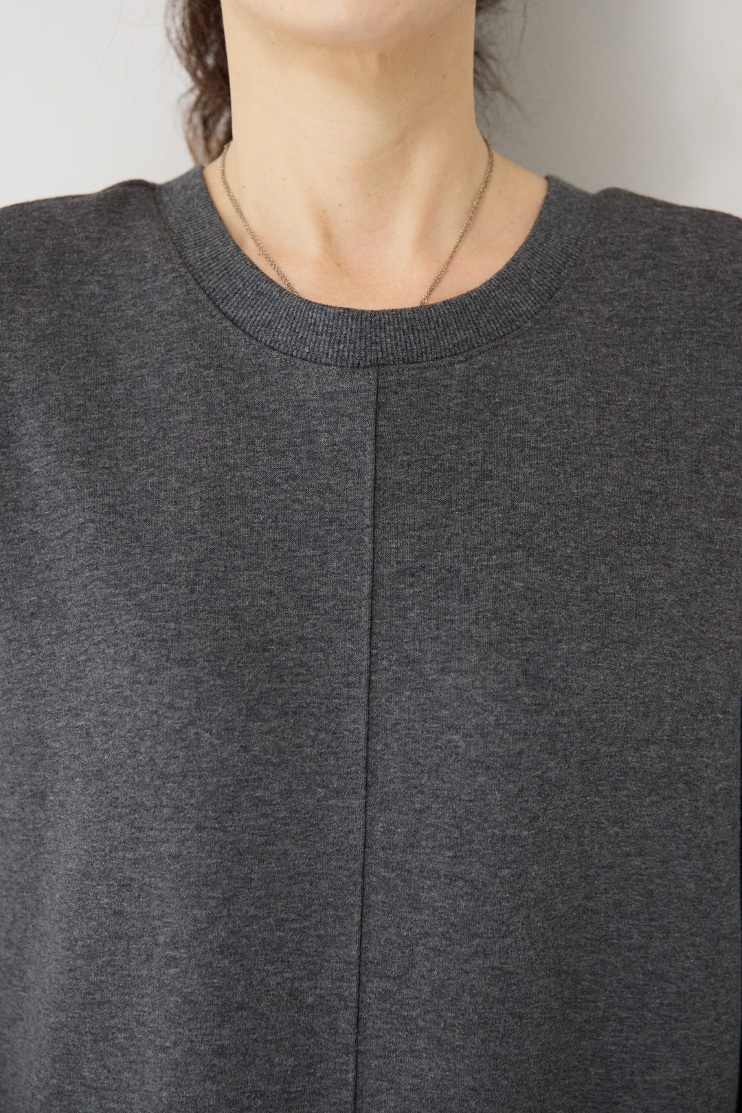 裏起毛バックジップワンピース