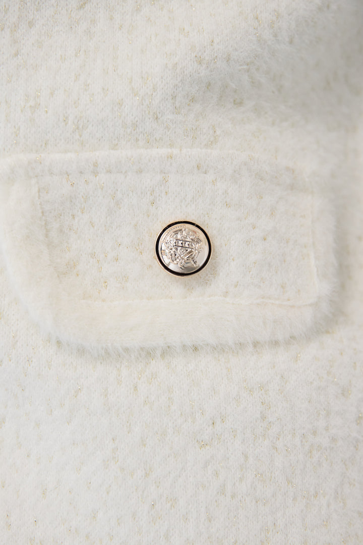 金ボタンニットジャケット