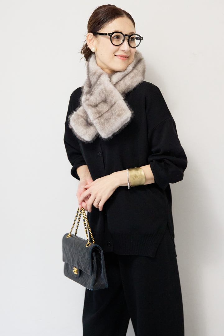 ニットカーディガン＋ニットパンツ