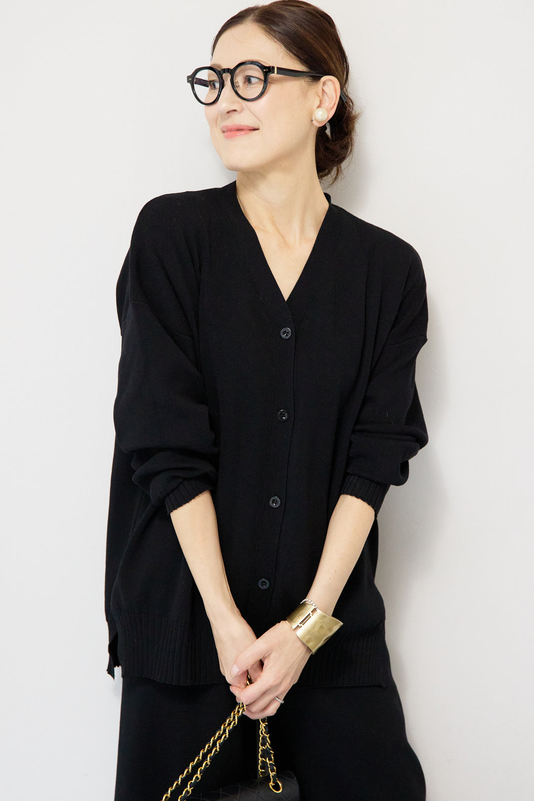 ニットカーディガン＋ニットパンツ