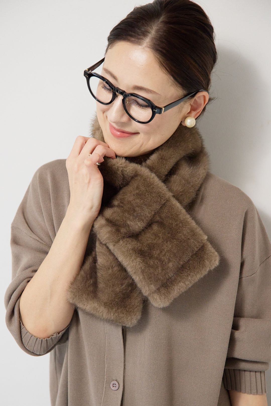 ニットカーディガン＋ニットパンツ