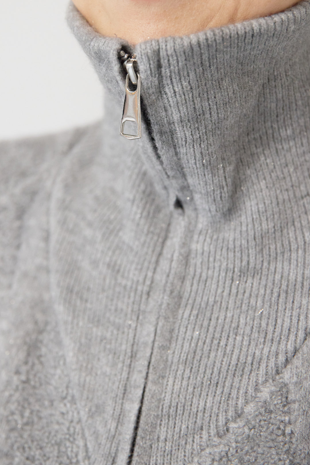 [SET]ラメダブルジップニット+チュールスカート(2set)