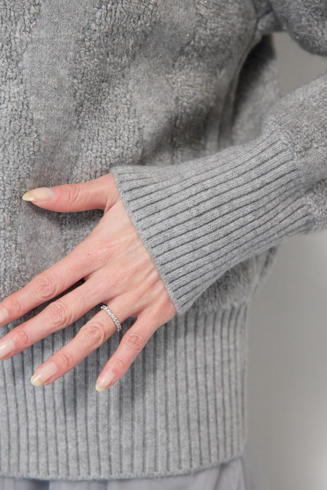 [SET]ラメダブルジップニット+チュールスカート(2set)